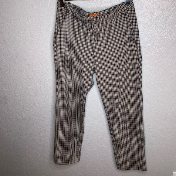 Check Pattern Fall Themed Pants - Picture 2 of 5